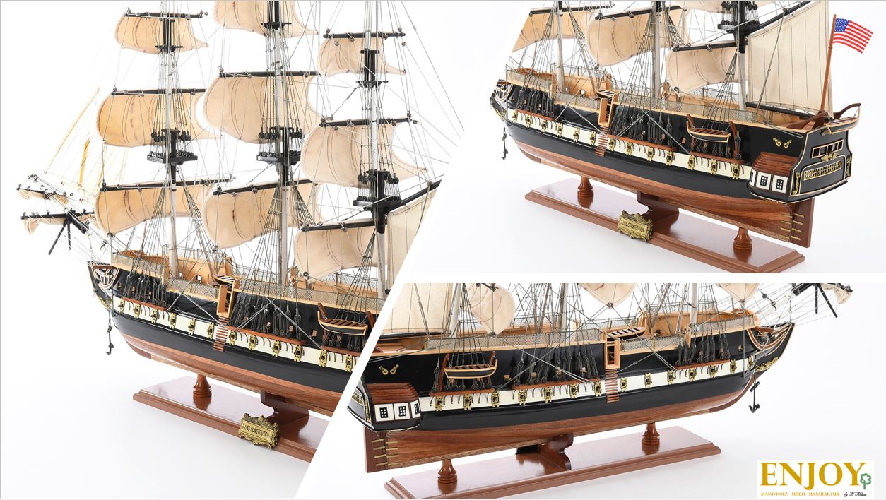 Schiffs-Holzmodell ´USS Constitution´